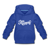 Illinois Youth Hoodie - Hand Lettered Youth Illinois Hooded Sweatshirt - royal blue