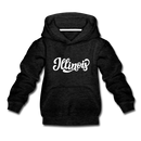 Illinois Youth Hoodie - Hand Lettered Youth Illinois Hooded Sweatshirt - charcoal gray