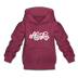 Alaska Youth Hoodie - Hand Lettered Youth Alaska Hooded Sweatshirt - burgundy