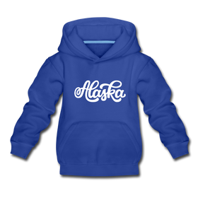 Alaska Youth Hoodie - Hand Lettered Youth Alaska Hooded Sweatshirt