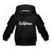 California Youth Hoodie - Hand Lettered Youth California Hooded Sweatshirt - charcoal gray
