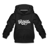 Florida Youth Hoodie - Hand Lettered Youth Florida Hooded Sweatshirt - black