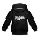 Florida Youth Hoodie - Hand Lettered Youth Florida Hooded Sweatshirt - charcoal gray