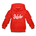 Idaho Youth Hoodie - Hand Lettered Youth Idaho Hooded Sweatshirt - red