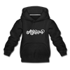 Arkansas Youth Hoodie - Hand Lettered Youth Arkansas Hooded Sweatshirt - black
