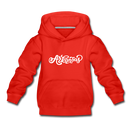 Arkansas Youth Hoodie - Hand Lettered Youth Arkansas Hooded Sweatshirt - red
