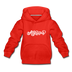 Arkansas Youth Hoodie - Hand Lettered Youth Arkansas Hooded Sweatshirt - red