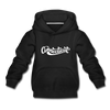 Connecticut Youth Hoodie - Hand Lettered Youth Connecticut Hooded Sweatshirt - black
