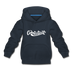 Connecticut Youth Hoodie - Hand Lettered Youth Connecticut Hooded Sweatshirt - navy