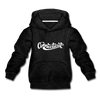 Connecticut Youth Hoodie - Hand Lettered Youth Connecticut Hooded Sweatshirt - charcoal gray