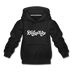Delaware Youth Hoodie - Hand Lettered Youth Delaware Hooded Sweatshirt - black