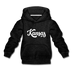 Kansas Youth Hoodie - Hand Lettered Youth Kansas Hooded Sweatshirt - charcoal gray