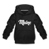 Maine Youth Hoodie - Hand Lettered Youth Maine Hooded Sweatshirt - black