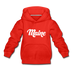 Maine Youth Hoodie - Hand Lettered Youth Maine Hooded Sweatshirt - red