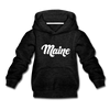 Maine Youth Hoodie - Hand Lettered Youth Maine Hooded Sweatshirt