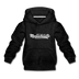 Massachusetts Youth Hoodie - Hand Lettered Youth Massachusetts Hooded Sweatshirt - charcoal gray