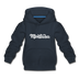 Montana Youth Hoodie - Hand Lettered Youth Montana Hooded Sweatshirt - navy