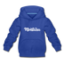 Montana Youth Hoodie - Hand Lettered Youth Montana Hooded Sweatshirt - royal blue