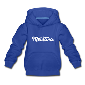 Montana Youth Hoodie - Hand Lettered Youth Montana Hooded Sweatshirt