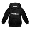 Montana Youth Hoodie - Hand Lettered Youth Montana Hooded Sweatshirt - charcoal gray