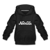 Nevada Youth Hoodie - Hand Lettered Youth Nevada Hooded Sweatshirt - black