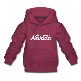 Nevada Youth Hoodie - Hand Lettered Youth Nevada Hooded Sweatshirt