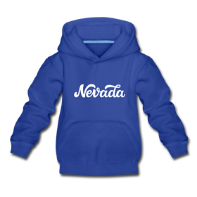 Nevada Youth Hoodie - Hand Lettered Youth Nevada Hooded Sweatshirt