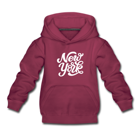 New York Youth Hoodie - Hand Lettered Youth New York Hooded Sweatshirt