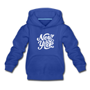 New York Youth Hoodie - Hand Lettered Youth New York Hooded Sweatshirt - royal blue