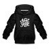 New York Youth Hoodie - Hand Lettered Youth New York Hooded Sweatshirt - charcoal gray