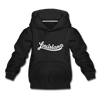 Louisiana Youth Hoodie - Hand Lettered Youth Louisiana Hooded Sweatshirt - black