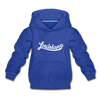 Louisiana Youth Hoodie - Hand Lettered Youth Louisiana Hooded Sweatshirt - royal blue