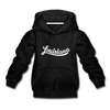 Louisiana Youth Hoodie - Hand Lettered Youth Louisiana Hooded Sweatshirt - charcoal gray