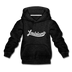 Louisiana Youth Hoodie - Hand Lettered Youth Louisiana Hooded Sweatshirt - charcoal gray