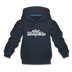 New Hampshire Youth Hoodie - Hand Lettered Youth New Hampshire Hooded Sweatshirt - navy