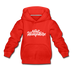 New Hampshire Youth Hoodie - Hand Lettered Youth New Hampshire Hooded Sweatshirt - red