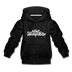 New Hampshire Youth Hoodie - Hand Lettered Youth New Hampshire Hooded Sweatshirt - charcoal gray