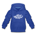 New Mexico Youth Hoodie - Hand Lettered Youth New Mexico Hooded Sweatshirt - royal blue