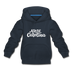 North Carolina Youth Hoodie - Hand Lettered Youth North Carolina Hooded Sweatshirt - navy