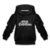North Carolina Youth Hoodie - Hand Lettered Youth North Carolina Hooded Sweatshirt - charcoal gray