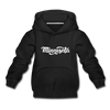Minnesota Youth Hoodie - Hand Lettered Youth Minnesota Hooded Sweatshirt - black