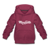 Minnesota Youth Hoodie - Hand Lettered Youth Minnesota Hooded Sweatshirt - burgundy