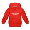Minnesota Youth Hoodie - Hand Lettered Youth Minnesota Hooded Sweatshirt - red