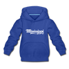 Mississippi Youth Hoodie - Hand Lettered Youth Mississippi Hooded Sweatshirt - royal blue