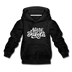 North Dakota Youth Hoodie - Hand Lettered Youth North Dakota Hooded Sweatshirt - charcoal gray