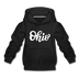 Ohio Youth Hoodie - Hand Lettered Youth Ohio Hooded Sweatshirt - black
