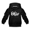 Ohio Youth Hoodie - Hand Lettered Youth Ohio Hooded Sweatshirt