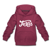 Texas Youth Hoodie - Hand Lettered Youth Texas Hooded Sweatshirt - burgundy