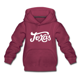 Texas Youth Hoodie - Hand Lettered Youth Texas Hooded Sweatshirt