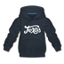 Texas Youth Hoodie - Hand Lettered Youth Texas Hooded Sweatshirt - navy